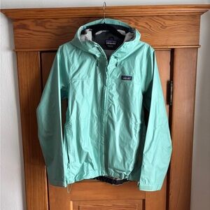 Patagonia Torrentshell Rain Jacket Shell Light Teal Size Small